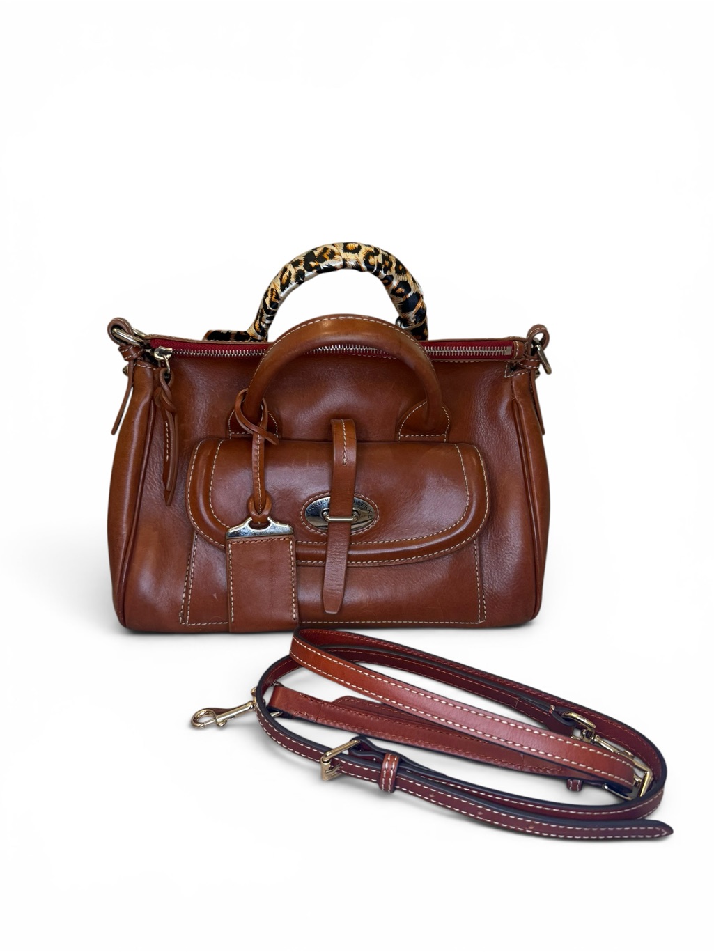 Dooney & Bourke Florentine Leather Front Pocket Satchel